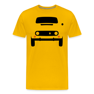 CLASSIC CAR SHIRT: Rvier (black) - Sonnengelb