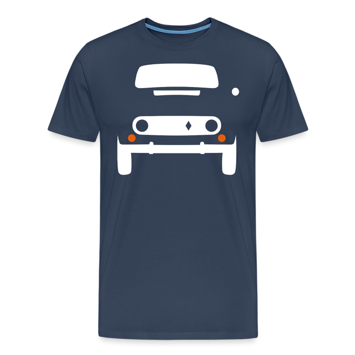 CLASSIC CAR SHIRT: Rvier (white) - Navy