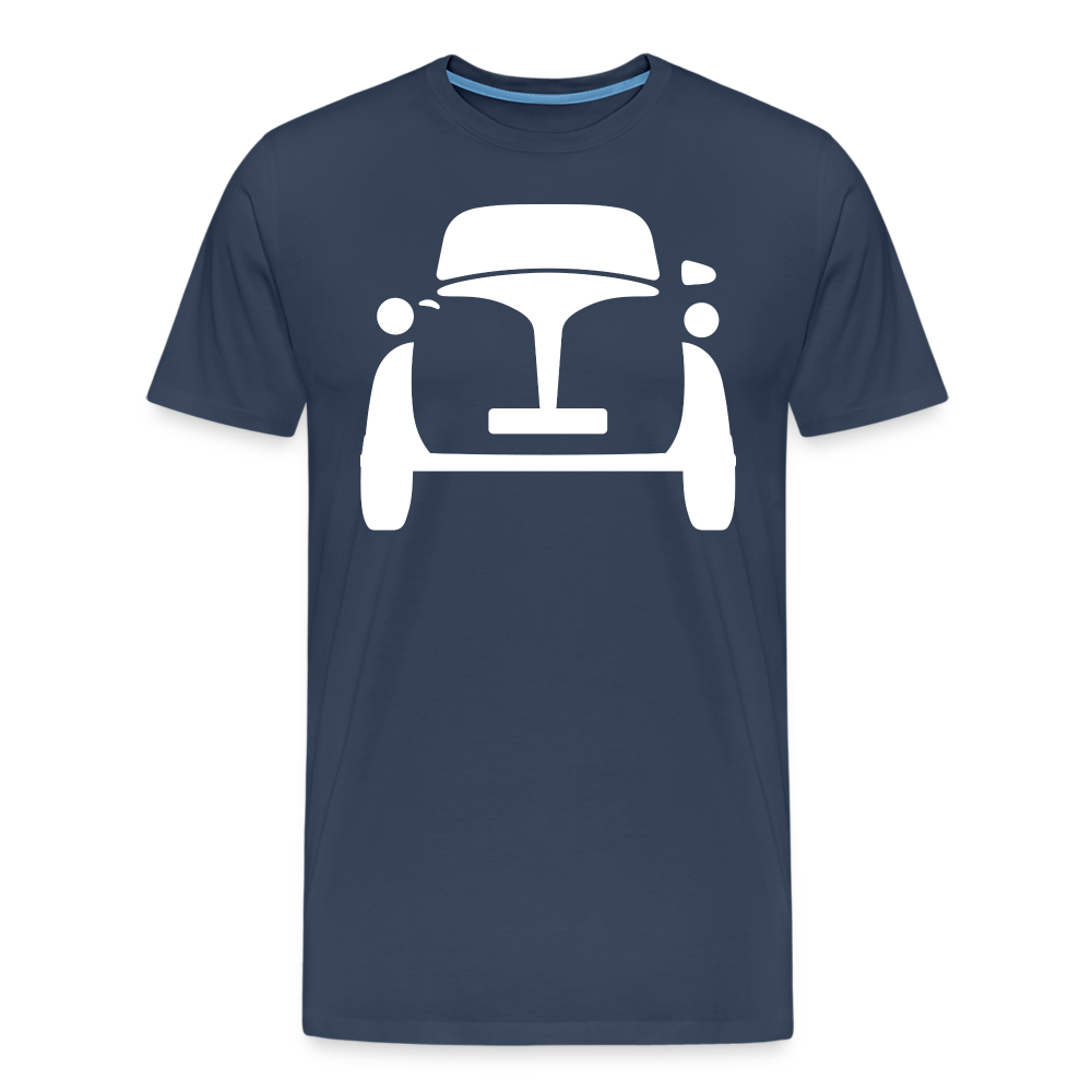 CLASSIC CAR SHIRT: iSETTA (white) - Navy