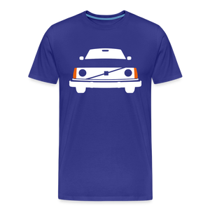 CLASSIC CAR SHIRT: 245 (white) - Königsblau