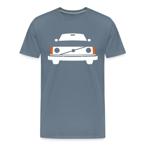 CLASSIC CAR SHIRT: 245 (white) - Blaugrau