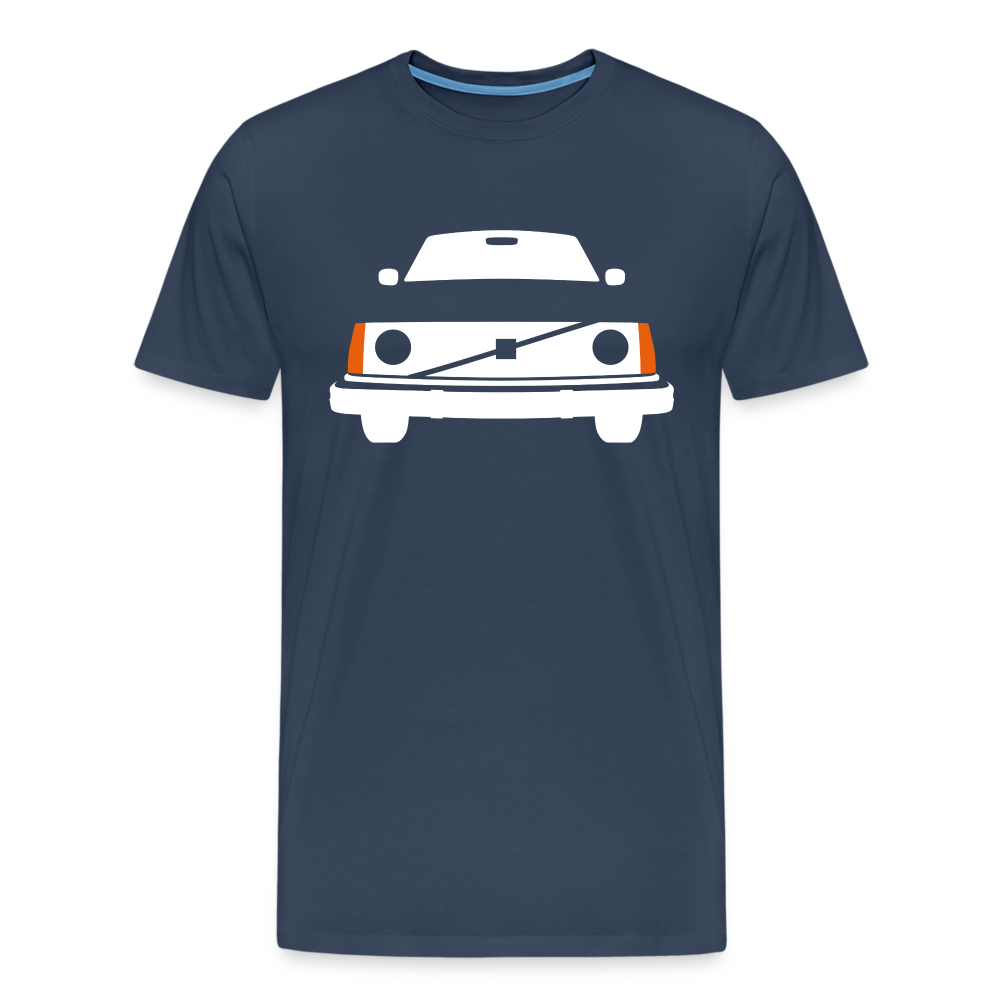 CLASSIC CAR SHIRT: 245 (white) - Navy