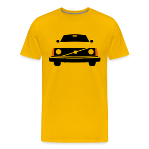 CLASSIC CAR SHIRT: 245 (black) - Sonnengelb