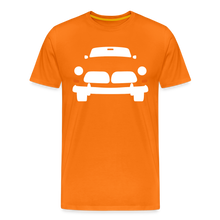 Laden Sie das Bild in den Galerie-Viewer, CLASSIC CAR SHIRT: AMAZON (white) - Orange