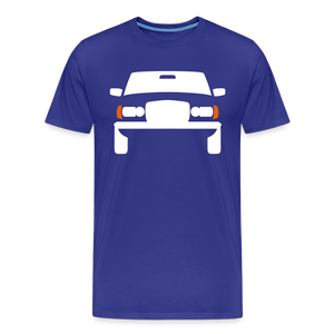 CLASSIC CAR SHIRT: 123 (white) - Königsblau