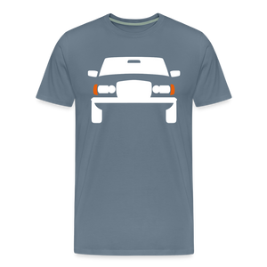 CLASSIC CAR SHIRT: 123 (white) - Blaugrau
