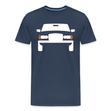 Laden Sie das Bild in den Galerie-Viewer, CLASSIC CAR SHIRT: 123 (white) - Navy