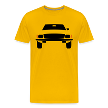 Laden Sie das Bild in den Galerie-Viewer, CLASSIC CAR SHIRT: 107 (black) - Sonnengelb
