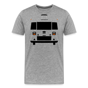 CLASSIC CAR SHIRT: AIR (black) - Grau meliert