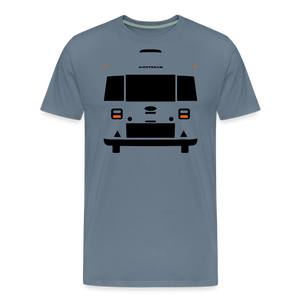 CLASSIC CAR SHIRT: AIR (black) - Blaugrau