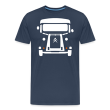 Laden Sie das Bild in den Galerie-Viewer, CLASSIC CAR SHIRT: NEZ (white) - Navy