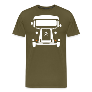 CLASSIC CAR SHIRT: NEZ (white) - Khaki