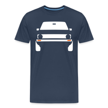 Laden Sie das Bild in den Galerie-Viewer, CLASSIC CAR SHIRT: GEHTEHIH (white) - Navy