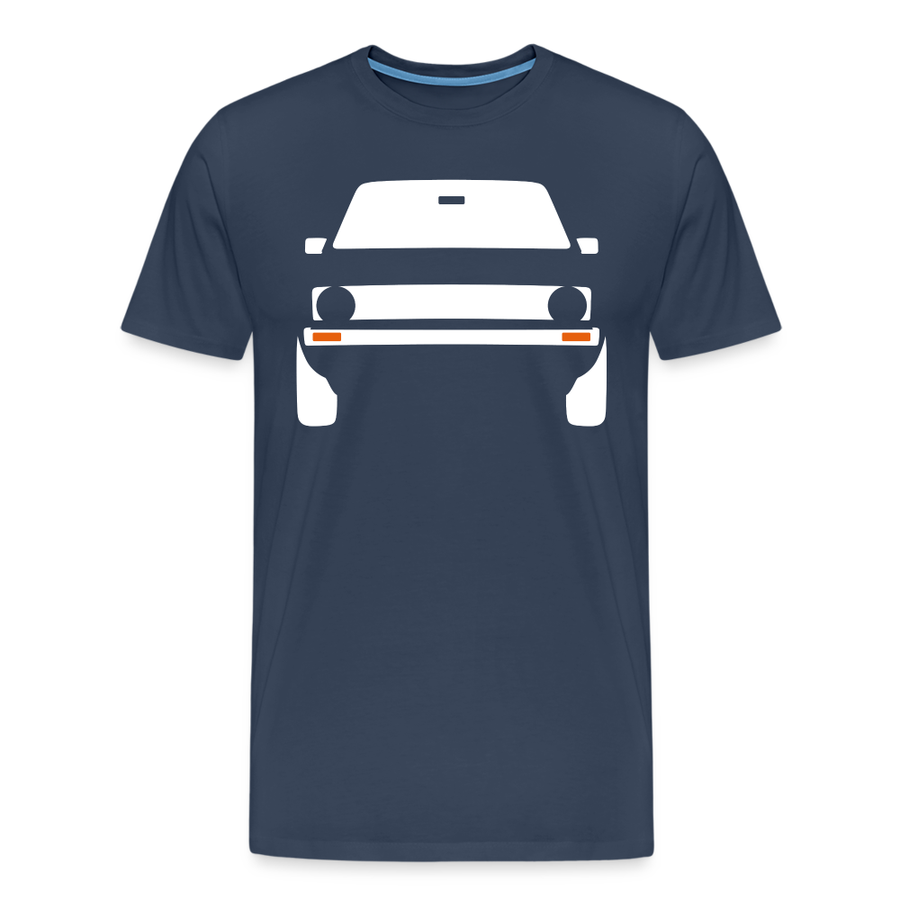 CLASSIC CAR SHIRT: GEHTEHIH (white) - Navy