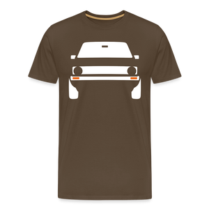 CLASSIC CAR SHIRT: GEHTEHIH (white) - Edelbraun