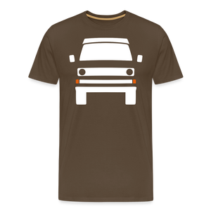 CLASSIC CAR SHIRT: DREI (white) - Edelbraun
