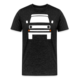 CLASSIC CAR SHIRT: DREI (white) - Anthrazit