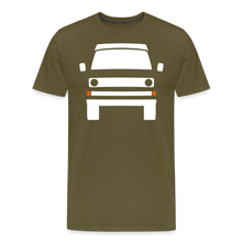 Laden Sie das Bild in den Galerie-Viewer, CLASSIC CAR SHIRT: DREI (white) - Khaki