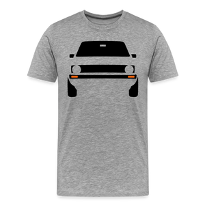 CLASSIC CAR SHIRT: GEHTEHIH (black) - Grau meliert