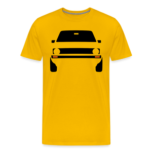 CLASSIC CAR SHIRT: GEHTEHIH (black) - Sonnengelb
