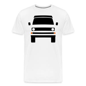 CLASSIC CAR SHIRT: DREI (black) - weiß