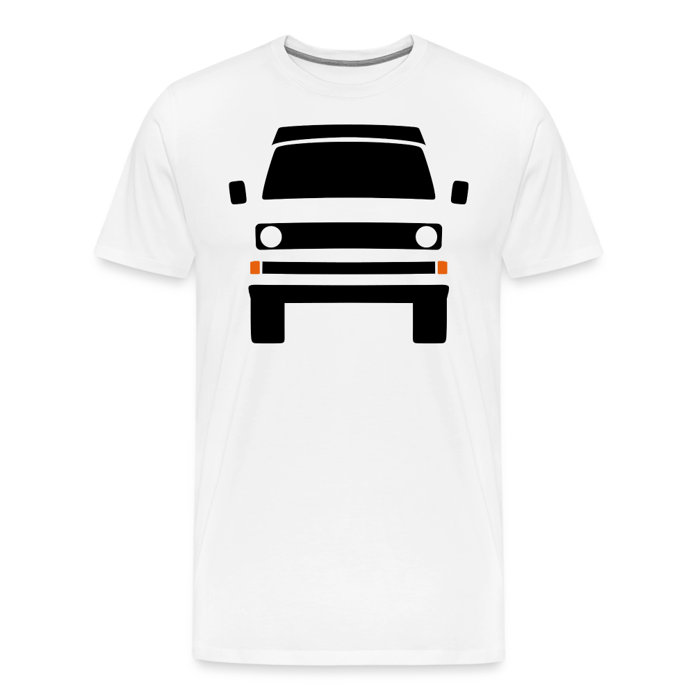 CLASSIC CAR SHIRT: DREI (black) - weiß
