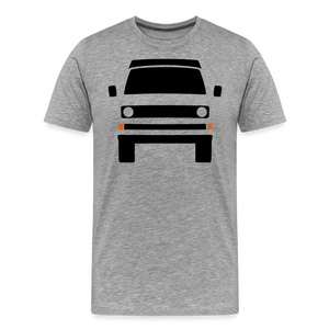 CLASSIC CAR SHIRT: DREI (black) - Grau meliert