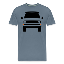 Laden Sie das Bild in den Galerie-Viewer, CLASSIC CAR SHIRT: DREI (black) - Blaugrau