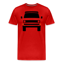 Laden Sie das Bild in den Galerie-Viewer, CLASSIC CAR SHIRT: DREI (black) - Rot