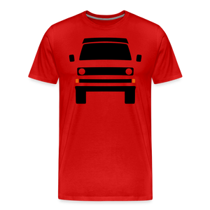 CLASSIC CAR SHIRT: DREI (black) - Rot