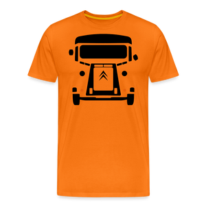CLASSIC CAR SHIRT: NEZ (black) - Orange