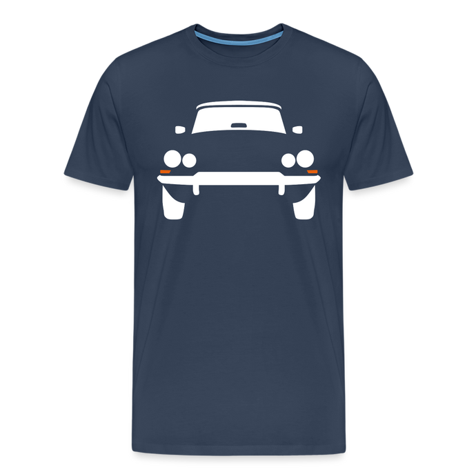 CLASSIC CAR SHIRT: DÉESSE (white) - Navy