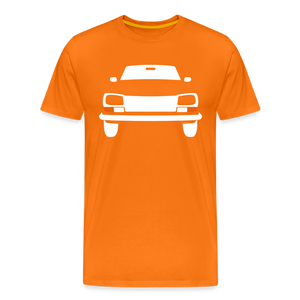 CLASSIC CAR SHIRT: 304 (white) - Orange
