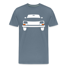 Laden Sie das Bild in den Galerie-Viewer, CLASSIC CAR SHIRT: 304 (white) - Blaugrau