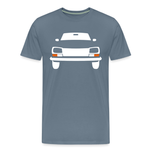 CLASSIC CAR SHIRT: 304 (white) - Blaugrau