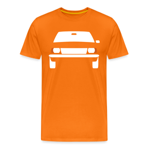 CLASSIC CAR SHIRT: ASCO B (white) - Orange
