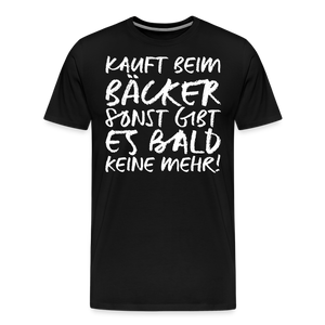 MEME SHIRT: KAUFT BEIM BÄCKER (white) - Schwarz
