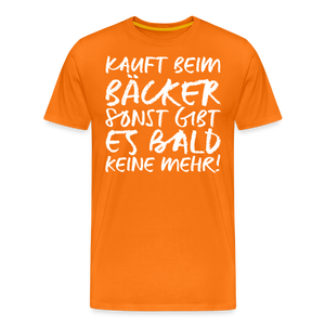 MEME SHIRT: KAUFT BEIM BÄCKER (white) - Orange