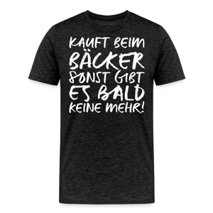 MEME SHIRT: KAUFT BEIM BÄCKER (white) - Anthrazit