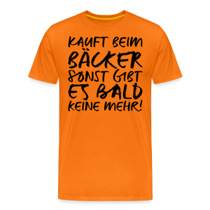 MEME SHIRT: KAUFT BEIM BÄCKER (black) - Orange