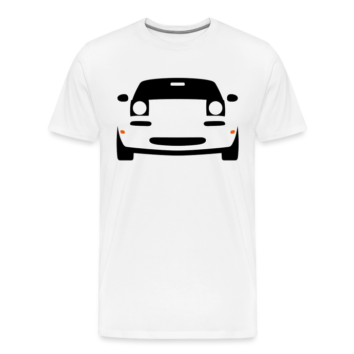 CLASSIC CAR SHIRT: MIATA (black) - weiß