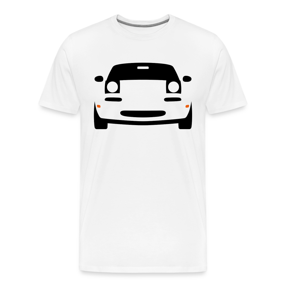 CLASSIC CAR SHIRT: MIATA (black) - weiß