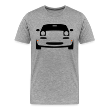 Laden Sie das Bild in den Galerie-Viewer, CLASSIC CAR SHIRT: MIATA (black) - Grau meliert