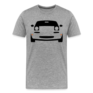 CLASSIC CAR SHIRT: MIATA (black) - Grau meliert