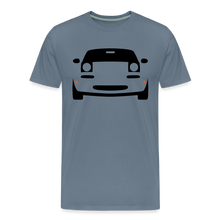 Laden Sie das Bild in den Galerie-Viewer, CLASSIC CAR SHIRT: MIATA (black) - Blaugrau