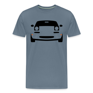 CLASSIC CAR SHIRT: MIATA (black) - Blaugrau