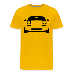 CLASSIC CAR SHIRT: MIATA (black) - Sonnengelb