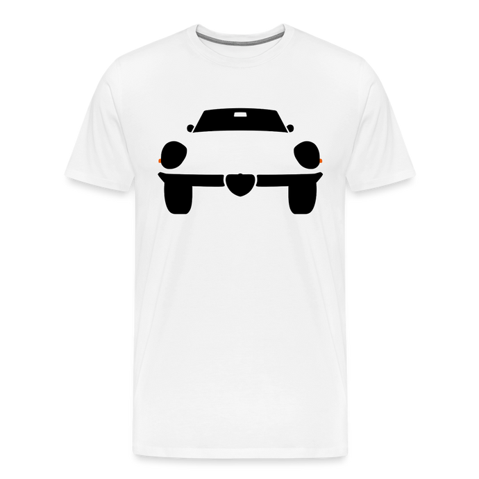 CLASSIC CAR SHIRT: SPIDER (black) - weiß
