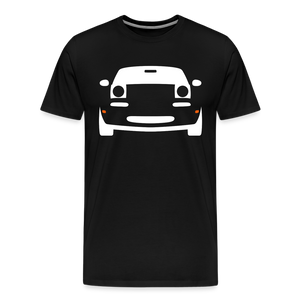 CLASSIC CAR SHIRT: MIATA (white) - Schwarz