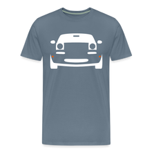 Laden Sie das Bild in den Galerie-Viewer, CLASSIC CAR SHIRT: MIATA (white) - Blaugrau